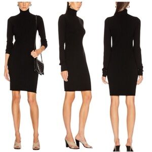 Helmut Lang Merino Wool Turtleneck Sweater Dress Size Small